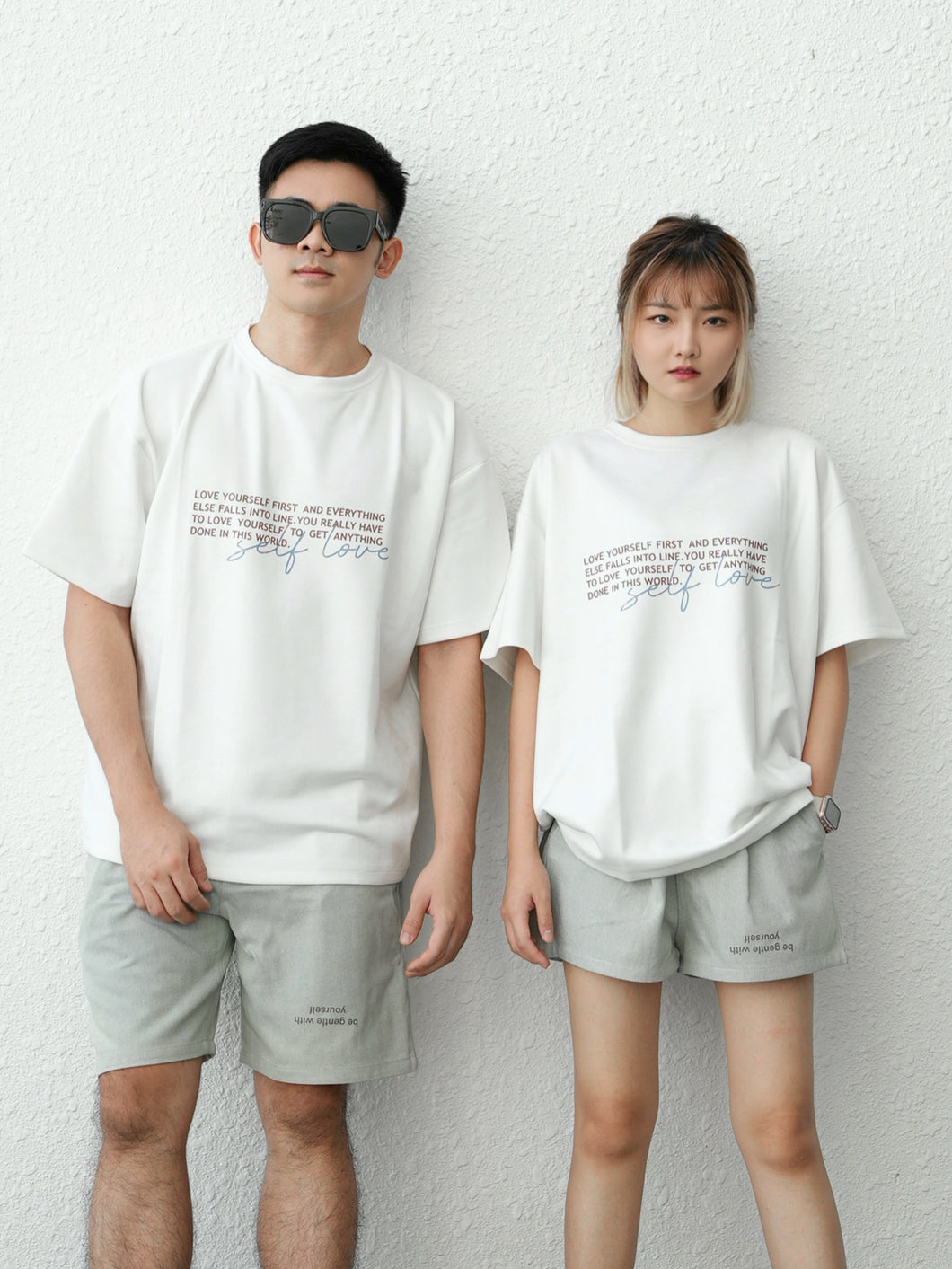 LOVEYOURSELF UNISEX OVERSIZE TEE - WHITE