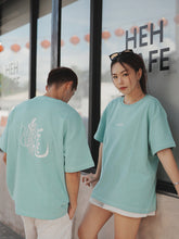 Load image into Gallery viewer, 24 DRAGON UNISEX OVERSIZE TEE - TIFFANY BLUE
