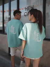 Load image into Gallery viewer, 24 DRAGON UNISEX OVERSIZE TEE - TIFFANY BLUE
