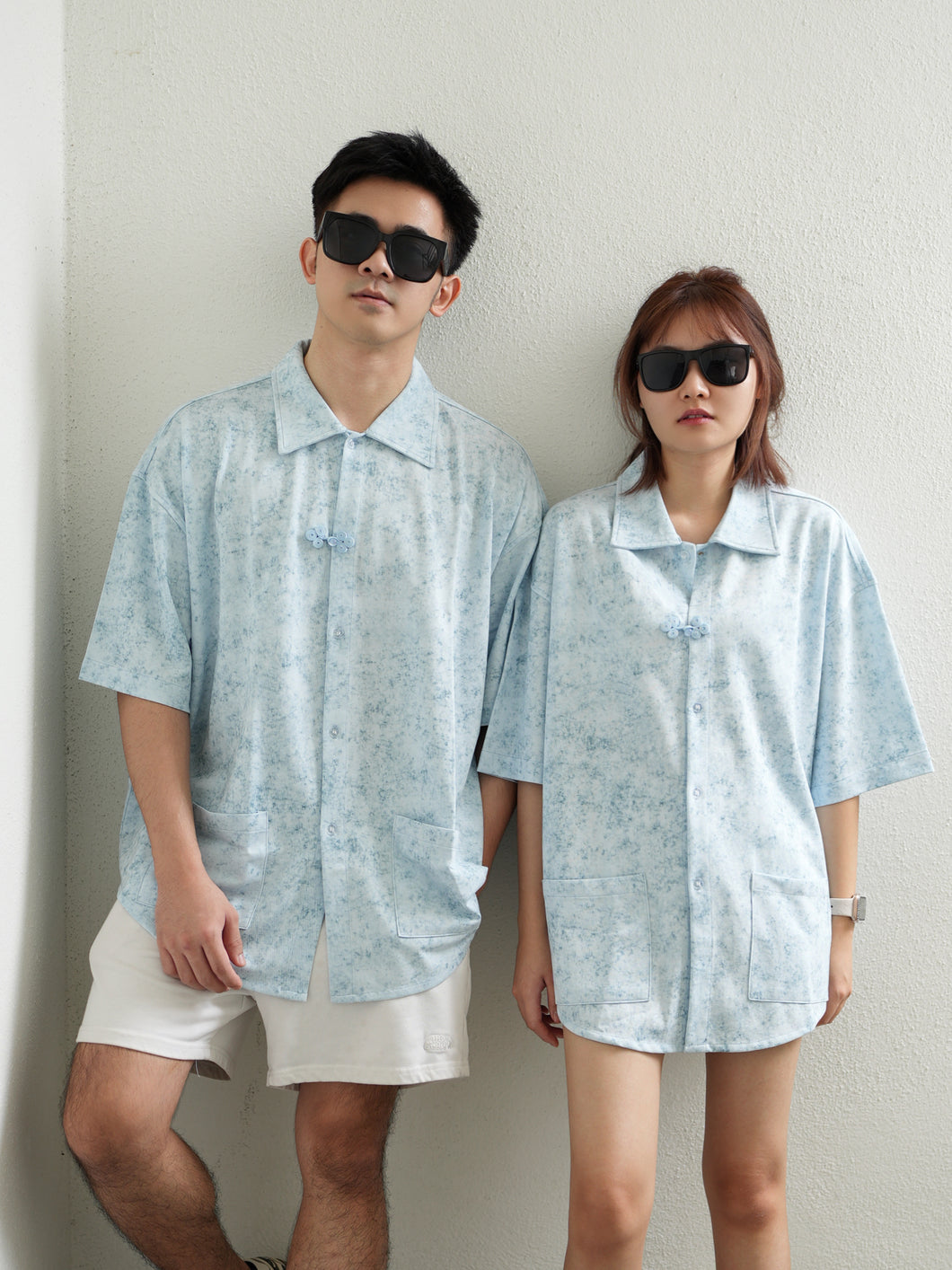 CNY25 OVERSIZE UNISEX BLOUSES - SKYBLUE