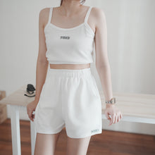 Load image into Gallery viewer, WOMEN WAFFLE SHORTS - WHITE
