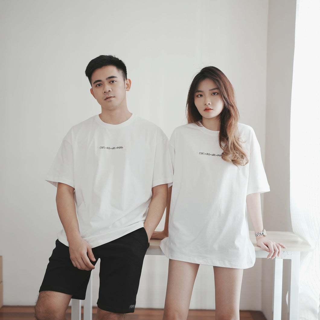 CADP UNISEX OVERSIZE TEE - WHITE