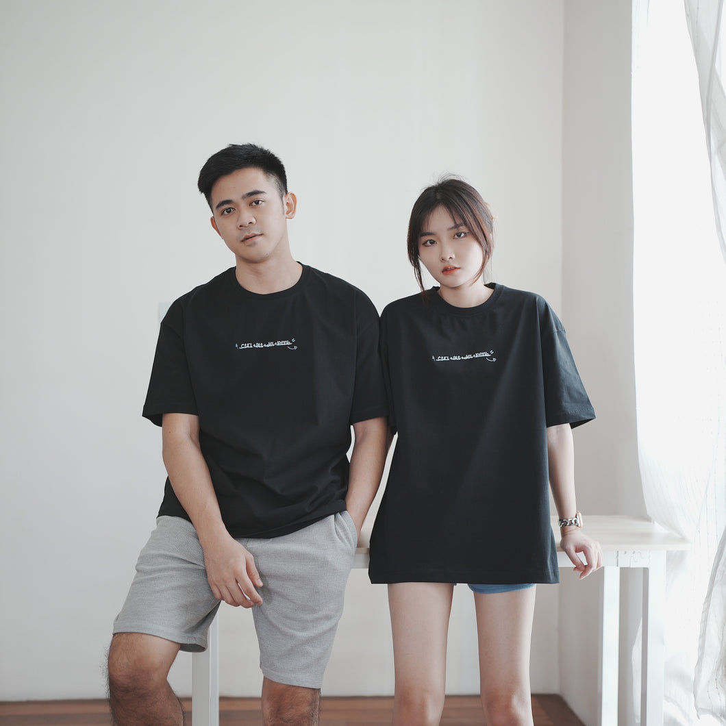 CADP UNISEX OVERSIZE TEE - BLACK