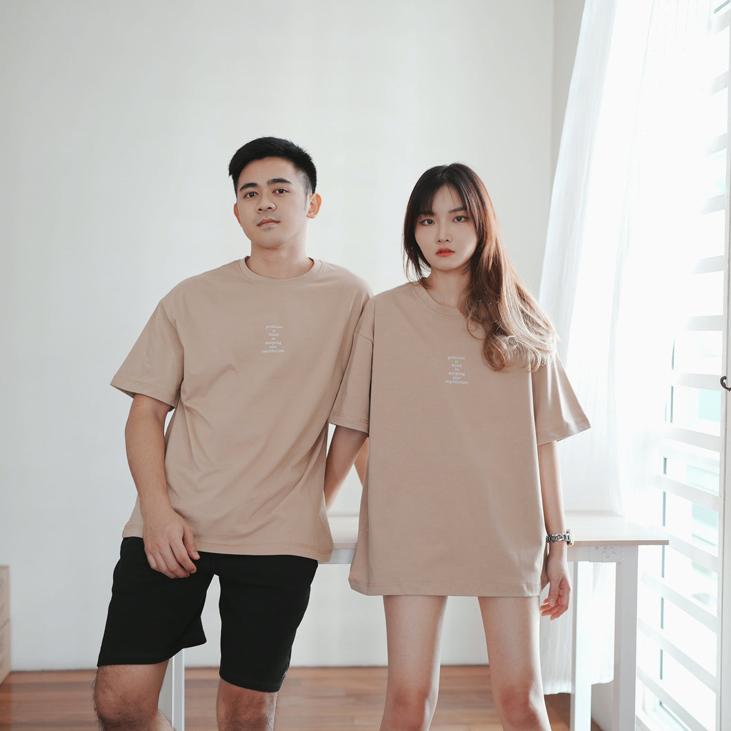 PALOMA UNISEX OVERSIZE TEE - BROWN