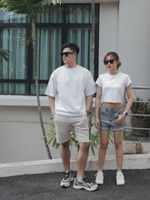 Load image into Gallery viewer, CLEAN FIT CROP TOP - WHITE
