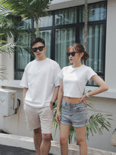 Load image into Gallery viewer, CLEAN FIT CROP TOP - WHITE
