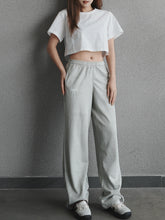 Load image into Gallery viewer, WOMEN’S OD SUEDE TROUSERS - SLATE GREY
