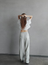 Load image into Gallery viewer, WOMEN’S OD SUEDE TROUSERS - SLATE GREY
