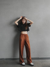 Load image into Gallery viewer, WOMEN’S OD SUEDE TROUSERS - BROWN
