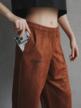 Load image into Gallery viewer, WOMEN’S OD SUEDE TROUSERS - BROWN
