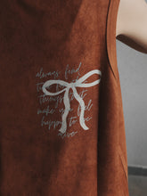 Load image into Gallery viewer, WOMEN’S OD SUEDE SINGLETS - BROWN

