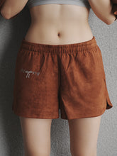 Load image into Gallery viewer, WOMEN’S OD SUEDE SHORTS - BROWN
