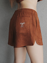 Load image into Gallery viewer, WOMEN’S OD SUEDE SHORTS - BROWN
