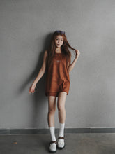 Load image into Gallery viewer, WOMEN’S OD SUEDE SINGLETS - BROWN
