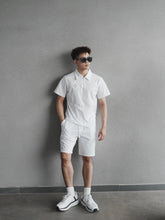 Load image into Gallery viewer, MEN’S FLOW POLO TEE - WHITE

