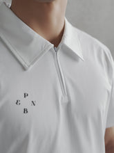 Load image into Gallery viewer, MEN’S FLOW POLO TEE - WHITE
