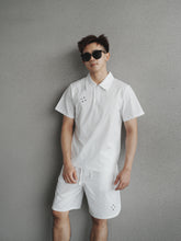 Load image into Gallery viewer, MEN’S FLOW POLO TEE - WHITE
