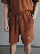 Load image into Gallery viewer, MEN’S OD SUEDE SHORTS - BROWN
