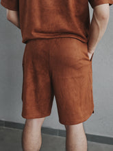 Load image into Gallery viewer, MEN’S OD SUEDE SHORTS - BROWN
