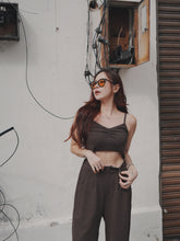 Load image into Gallery viewer, VINTAGE WAFFLE SINGLETS - DARK CHO
