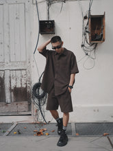 Load image into Gallery viewer, VINTAGE WAFFLE SHORTS - DARK CHO
