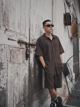 Load image into Gallery viewer, VINTAGE WAFFLE SHORTS - DARK CHO
