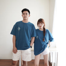 Load image into Gallery viewer, CACTUS XX UNISEX OVERSIZE TEE - AEGEAN BLUE
