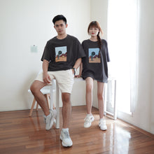 Load image into Gallery viewer, CACTUS X DESERT UNISEX OVERSIZE TEE - CHARCOAL
