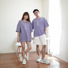 Load image into Gallery viewer, CACTUS X BULB UNISEX OVERSIZE TEE - PURPLE
