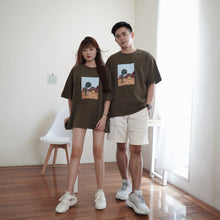 Load image into Gallery viewer, CACTUS X DESERT UNISEX OVERSIZE TEE - ARMY GREEN
