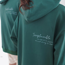 Load image into Gallery viewer, IRREPLACEABLE UNISEX HOODIE - GREEN
