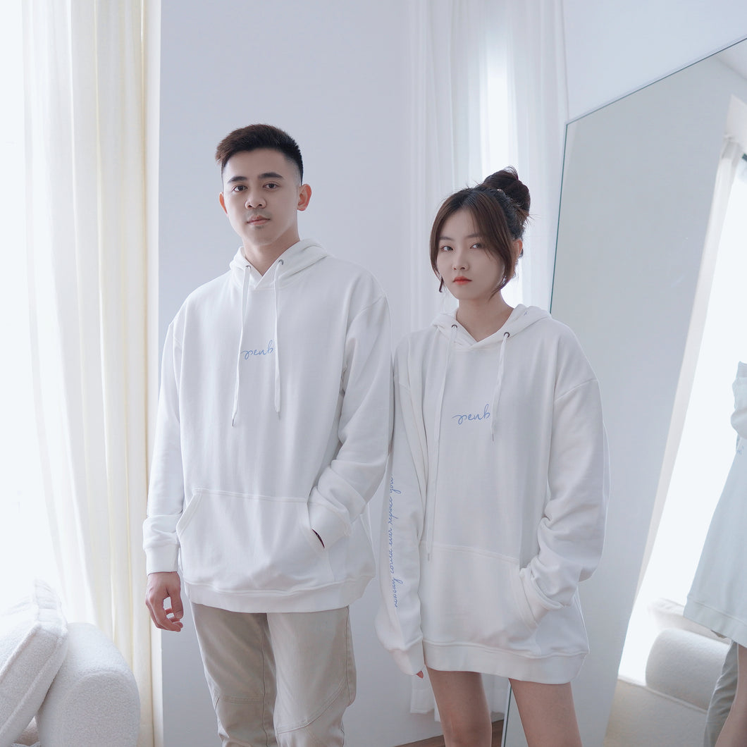 IRREPLACEABLE UNISEX HOODIE - WHITE