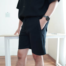 Load image into Gallery viewer, PENB MEN’S WAFFLE SHORTS - BLACK
